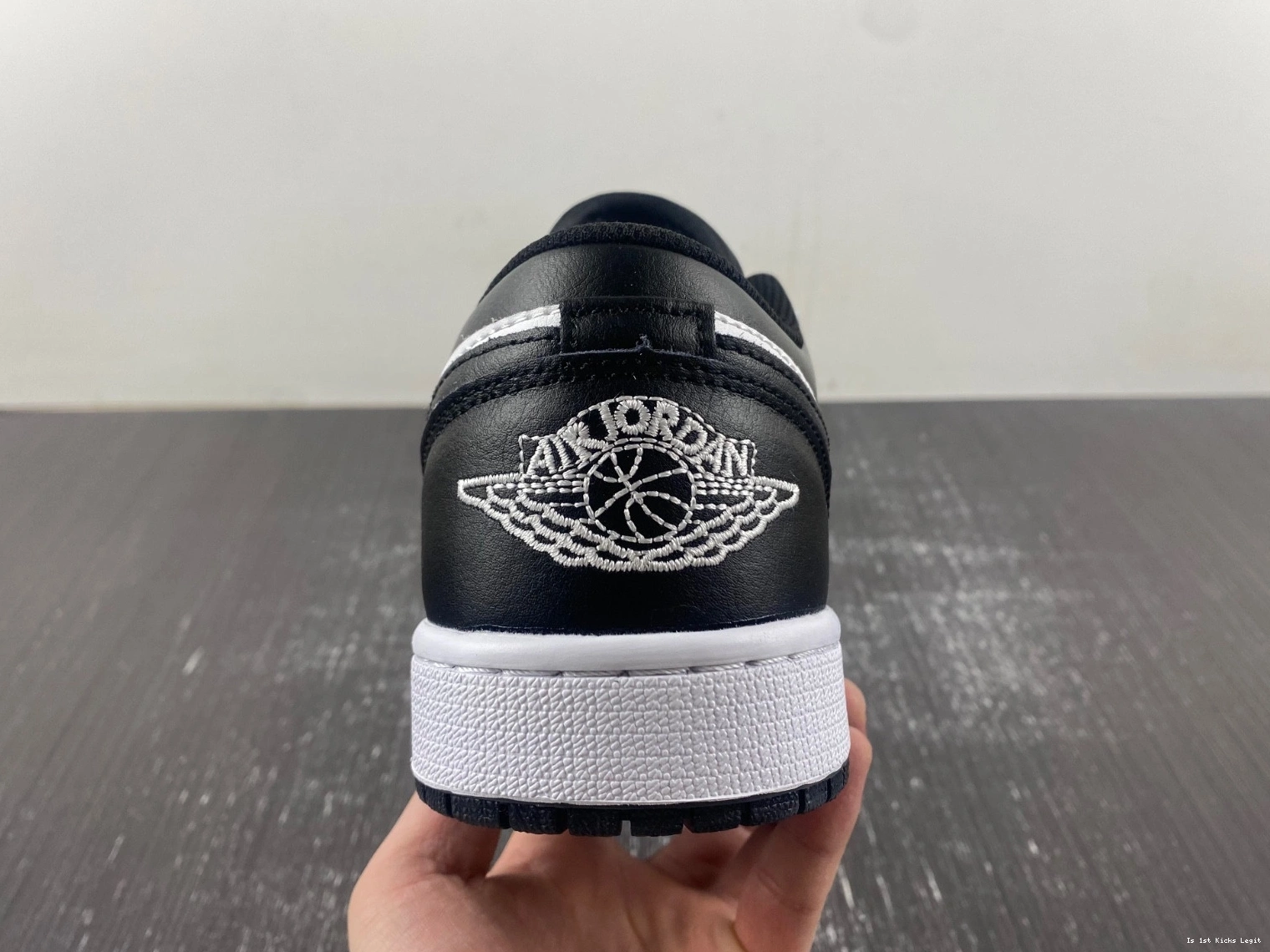 553558-132 Low Jordan Men's Black 1 White - 0916